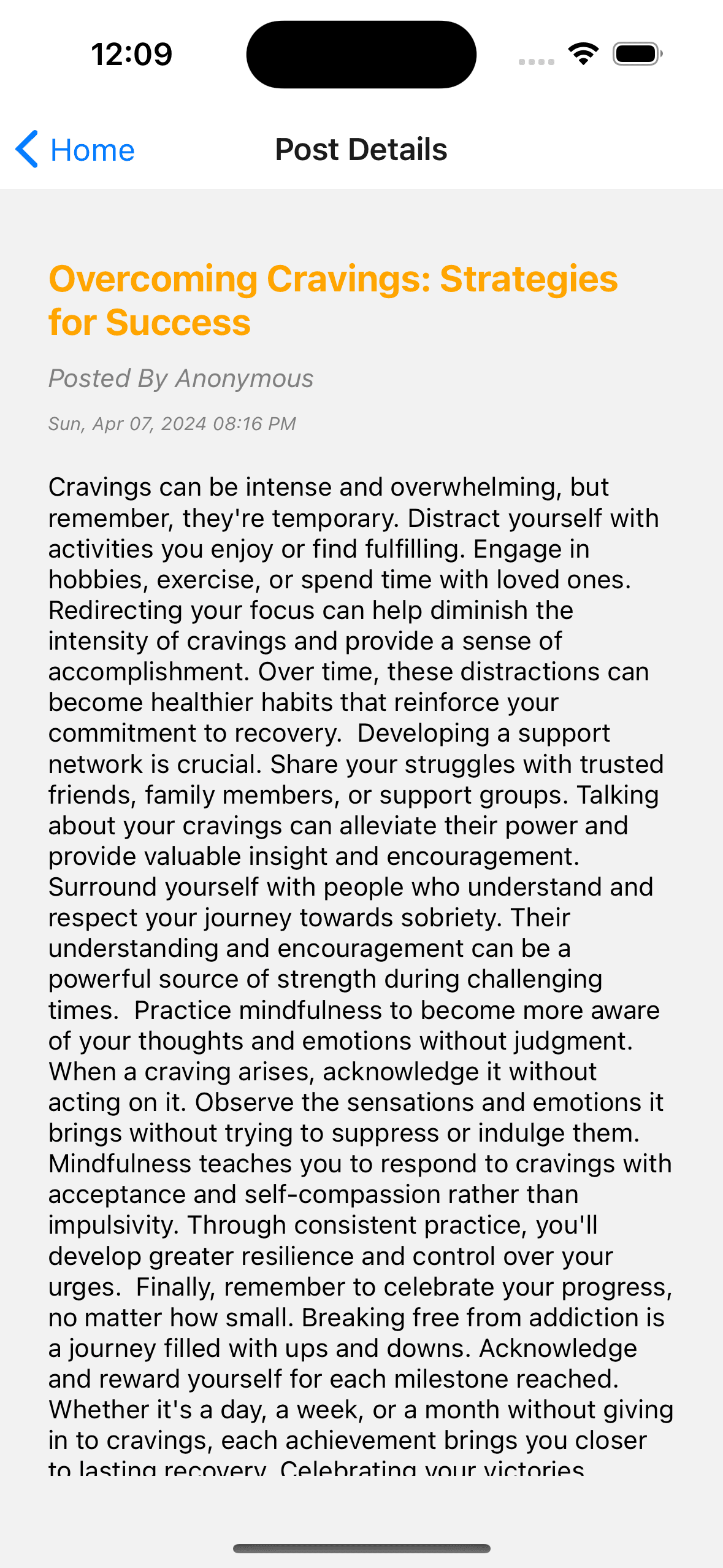 Addict Wellness App screenshot 6